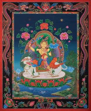 Manifestation of the buddha's wisdom Mahabodhisattva Manjushree Thangka